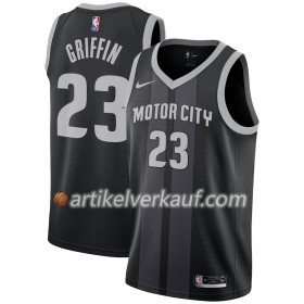 NBA Detroit Pistons Trikot Blake Griffin 23 2018-19 Nike City Edition Schwarz Blau Swingman - Herren